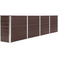 Syfax Hochbeet 320 x 40 x 77 cm Verzinkter Stahl Braun