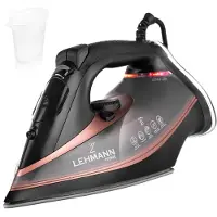 Lehmann Dampfbügeleisen mit Keramikbügelsohle, 3000W, Dampfstoß bis zu 140 g, Vertikaldampf, Abschaltautomatik