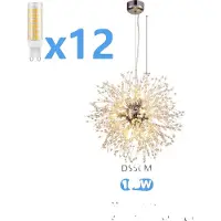 OEM Kronleuchter, Elegantes Design, Vielseitige Beleuchtung, Silber 12 Köpfe