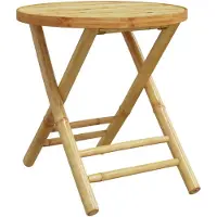 Syfax Gartentisch Klappbar Ø45x45 cm Bambus