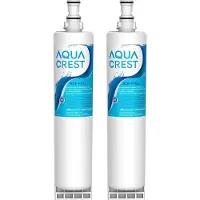 Aqua Crest 2X AQUACREST SBS002 Kühlschrank Wasserfilter, Kompatibel mit Whirlpool 4396508 4396510 Maytag KitchenAid SBS002