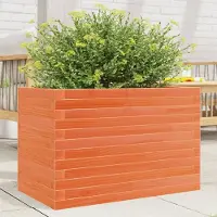 Prolenta Maison Exclusive - Pflanzkübel Wachsbraun 70x40x46 cm Massivholz Kiefer