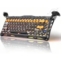 Gravastar Mercury K1 Pro Kabellose Mechanische Tastatur, Gaming ANSI US, 2.4 GHz und Bluetooth, CyberFlare