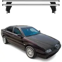 Omac Menabo Dachträger Grundtäger für Alfa Romeo 166 1998-2007 50kg Alu Silber 2 tlg