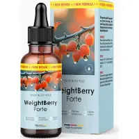 Glory Products OÜ Weightberry Forte Tropfen - mit natürlichen Inhaltsstoffen - für Frauen & Männer geeignet - 30 ml Inhalt