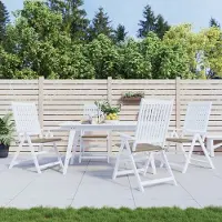vidaXL Möbel Gartenstuhl-Kissen 4 Stk. Taupe 50x50x4 cm Oxford-Gewebe - Gartenmöbelauflagen &52313