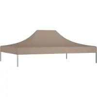 vidaXL Cloris DesignMöbel Pavillons & Partyzelte - Taupe Partyzelt-Dach 4x3 m Taupe 270 g/m² Schlichtes2041400