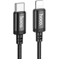 Hoco Ladekabel USB Typ C kompatibel mit iPhone 20W Schnellladegerät 20W 3m in Schwarz