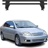 Menabo Dachträger für Toyota Corolla E12 Limo 2002-2019 50kg Alu Schwarz 2x