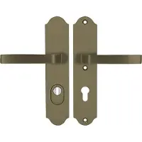 Axa Verona++ 72 WB Griff Klasse 3 mit FLEX-Einsteckschutz, Farbe F4 - Altgold (Türstärke 74-83 mm)