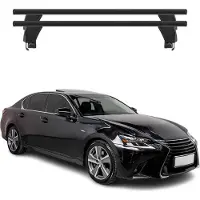 Menabo Dachträger Grundtäger für Lexus GS L10 2011-2020 ABE Aluminium Schwarz 2x