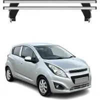 Menabo Dachträger Grundtäger für Chevrolet Spark M400 2015-2022 50kg Alu Grau 2x