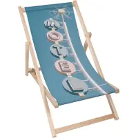 Dreamroots Liegestuhl klappbar Holz, Buchenholz bis zu 130 kg, Sonnenliege klappbar mit 3-stufiger Neigungsregulierung der Rückenlehne, Motel