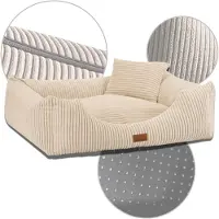 Adgo Oaza Hundebett mit Rand, Haustierbett, Bett, Bodenbett, Hundekissen, Hundesofa, Katzenbett, Hundekörbchen, Hundecouch