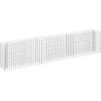 Syfax Gabionen-Hochbeet Verzinkter Stahl 270×30×60 cm