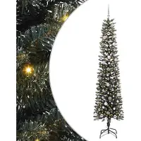 vidaXL "WINTER SALE" Künstlicher Weihnachtsbaum mit 300 LEDs mit Ständer Grün 240 cm - Künstliche Weihnachtsbäume NEU7488856