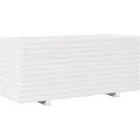 vidaXL Möbel Pflanzkübel - Blumenkasten - Weiß 110x40x49,5 cm Massivholz Kiefer - Beete Einfacher Aufbau CLORIS6772091
