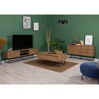 Skye Decor , Laxus Takm 9, Wohnzimmermöbel-Set, Nussbaum, 100 % MELAMINBESCHICHTETE SPANPLATTEN, 90 x 39 x 40 cm