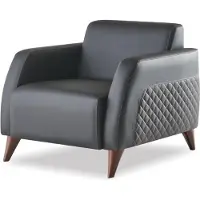 Xl Moebel Gmbh Sofas-Set Ledesofa Schwarz 3-Sitzer Sessel Braun Couchtisch Modern Leder