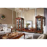 AEA Wohnwand Vitrine Konsole Schrankwand Glasvitrinen Wohnzimmer Barock Rokoko E70