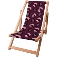 Dreamroots Kinder Liegestuhl klappbar Holz bis zu 130 kg, Sonnenliege klappbar mit 3-stufiger Neigungsregulierung der Rückenlehne, Let's Fly