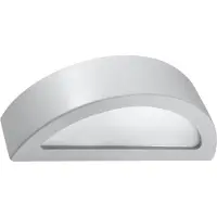 Sollux Wandleuchte Keramik ATENA grau 1xE27 15W Keramik/Glas 10x14.5x40.5cm