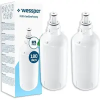 Wessper 2x Wasserfilter für Kühlschrank Liebherr ersatz für 7440002, 7440000, 53-WF-26LR, 7731240, 7731240-00, 440002,