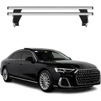 Menabo Dachträger Grundtäger für Audi A8 Limo 2017-2025 50kg Alu Silber 2 tlg