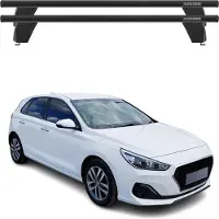 Menabo Dachträger Grundtäger für Hyundai i30 2016-2020 3tür 75kg Alu Schwarz 2x