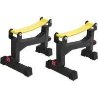 StarTech.com Langhantelheber 2er Set - Verstellbarer Hantelständer - Plattform - Kohlenstoffstahl - 300 kg Tragkraft - Für Heimtraining & Fitnessstudio