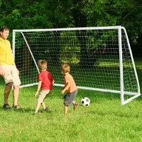 Northix Fußballtor 365 x 182 cm mit robustem Netz und Pfosten