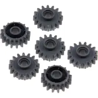 LEGO 6x Technic Zahnrad neu-dunkel grau 16 Zähne Kupplung glatt 4237267 6542b
