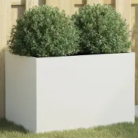 Prolenta Maison Exclusive - Pflanzkübel Weiß 62x40x39 cm Stahl