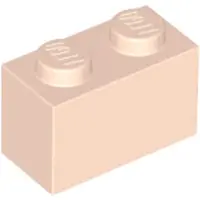 LEGO 100 Stück 3004 Stein Brick 1x2 Part Basic Steine 100 Helles Nougat