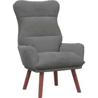 vidaXL "Sale 2026"Sessel1 pc) - Einzelsessel Modernes Design - Wohnzimmersessel - Dunkelgrau 69 x 74 x 93 cm Samt - Cloris DesignMöbel 8806039