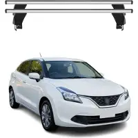 Menabo Dachträger Grundtäger für Suzuki Baleno 2015-2019 Pre-FL 50kg Alu Grau 2x