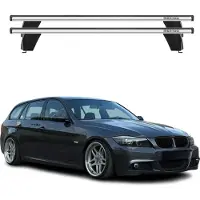 Menabo Dachträger für BMW 3er E90 E91 E92 Limo Touring Coupe 2004-2013 75kg Grau