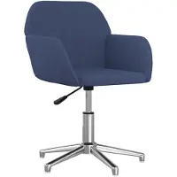 vidaXL Bürostuhl Drehbar Blau Stoff