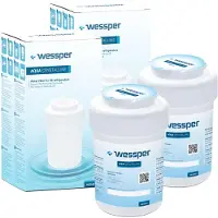 Wessper 2 Stück Kühlschrank Wasserfilter kompatibel mit GE MWF GWF