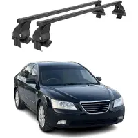Menabo Dachträger Grundtäger für Hyundai Sonata mk6 2009-2014 50kg Stahl Schwarz