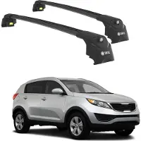 TURTLE DACHTRÄGER AIR-2 , Schwarz KIA SPORTAGE SL 2010 - 2015 (SUV)