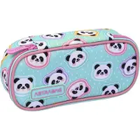 Astra Gepolstertes Federmäppchen mit Innenklappe Minty Pandas Astrabag