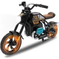 RCB R9 Elektro Motorrad Kinder, Elektromotorrad mit Leistungsstarker Motor,12 Zoll ,Max 25km/h, Reichweite 15KM, Moto Crossbike Kinder ab 4-12Jahren