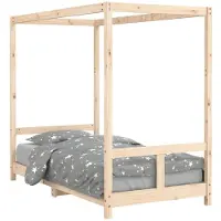 Syfax Kinderbett 80x160 cm Massivholz Kiefer