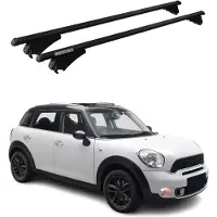 Menabo Dachgepäckträger, Querstange, für Mini Countryman R60, Baujahr 2010-2016, Farbe: Schwarz