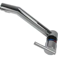 Comet Wasserhahn Mischer Mischbatterie London/Sienna + Schalter dreh und schwenkbar schwarz chrom 18 cm