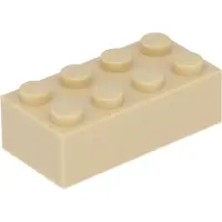 LEGO 2x4 Stein 3001 - 50 Stück Beige