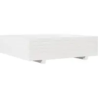vidaXL "SALE 2026"Pflanzkübel - Blumenkasten - Weiß 90x90x26,5 cm Massivholz Kiefer - Beete Einfacher Aufbau DE5188674