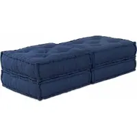 vidaXL Schlichtes Modulares Sofa 2 pcs Indigo 70 x 70 x 36 cm Stoff - Gartenmöbelauflagen DE5013513 2parcel
