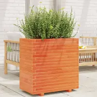 vidaXL Möbel Pflanzkübel Wachsbraun 70x40x72 cm Massivholz Kiefer - Beete 3282631